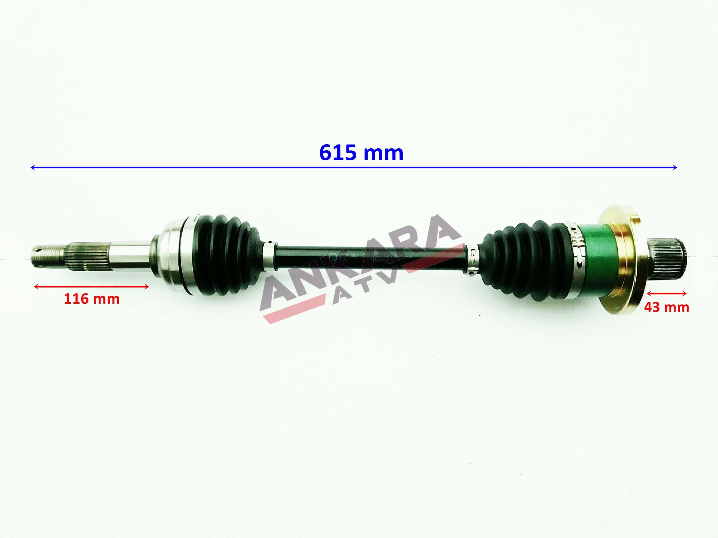 ATV TRC ARKA AKS SAĞ 615 mm KOMPLE 625cc ORJ
