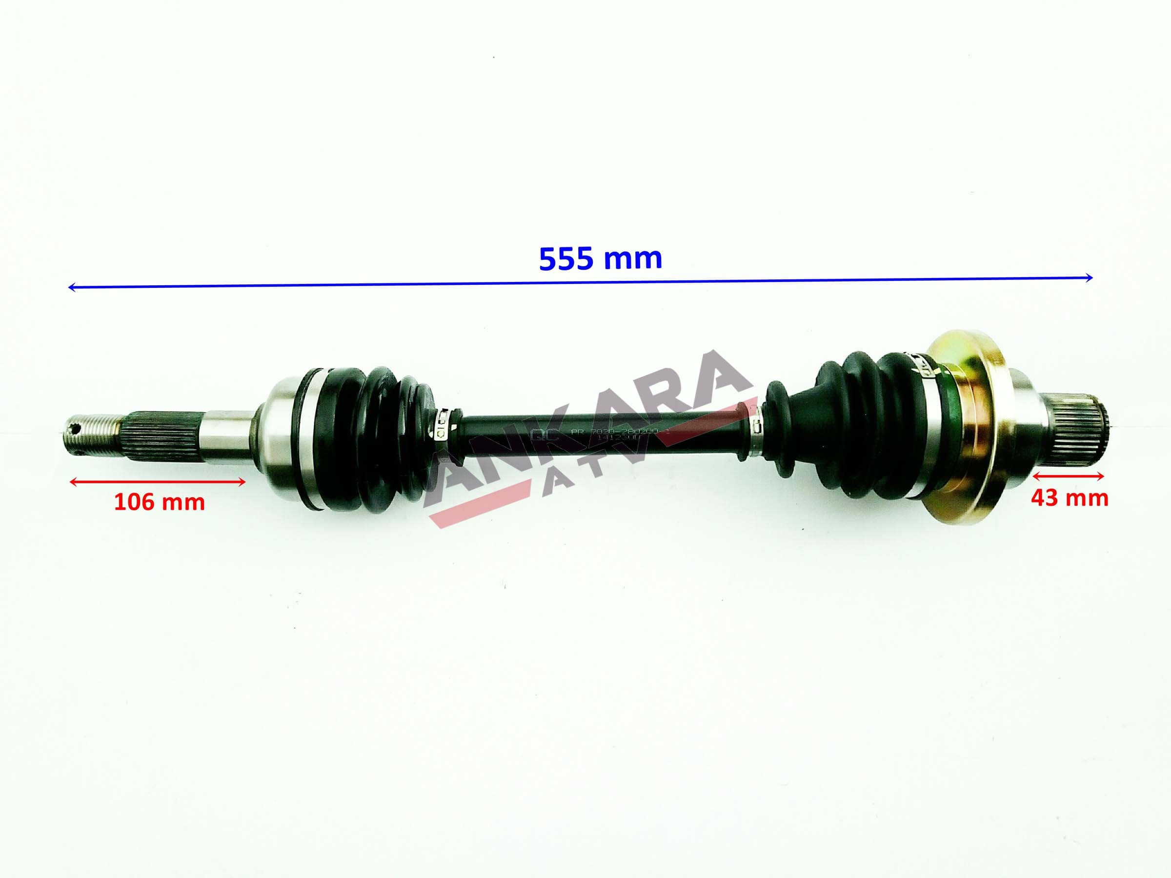 ATV CF ARKA AKS KOMPLE 555 mm 450cc ORJ