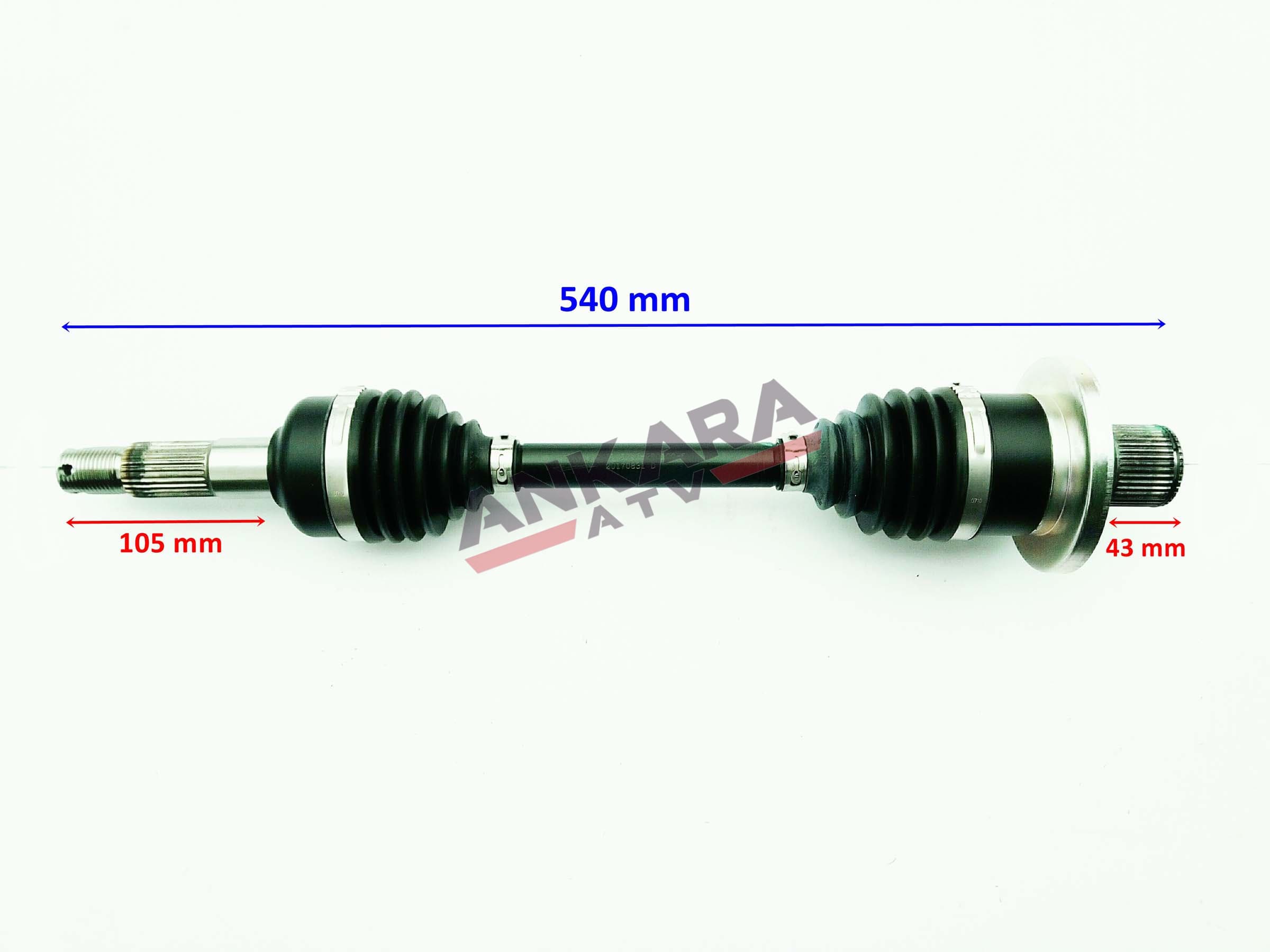 ATV TRL ARKA AKS SOL 540 mm 500-625-800cc KOMPLE ORJ